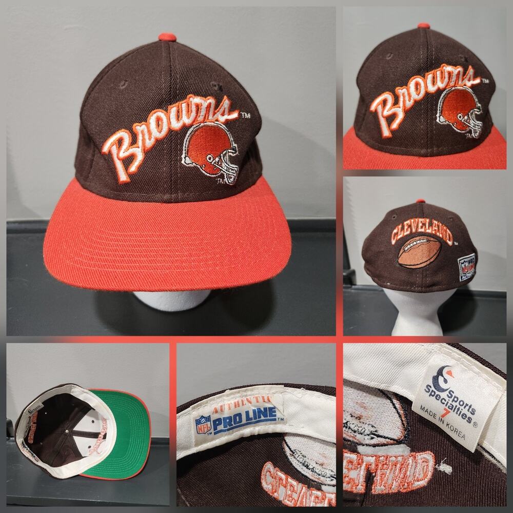 VTG Cleveland Browns Sports Specialties NFL Pro Line Mens Size 7 Hat Cap Youngan